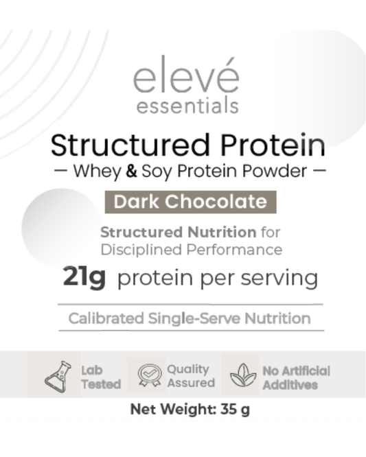 Structured Protein (Whey & Soy Protein) - Calibrated Single-Serve Nutrition x 10 sachets